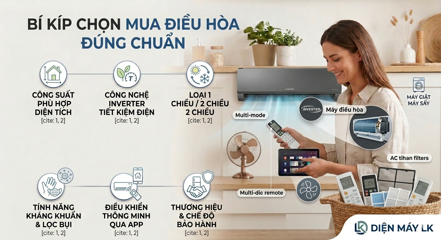 Kinh nghiệm mua điều hòa cho gia đình đã được kiểm chứng và đánh giá vô cùng hiệu quả