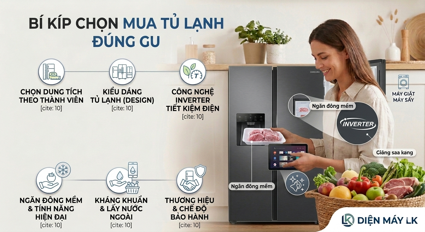 Mua tủ lạnh cho gia đình cần lưu ý gì? Kinh nghiệm chọn mua từ chuyên gia